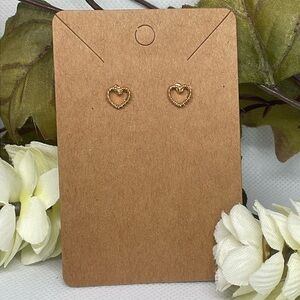 Delicate Gold Heart Fashion Earrings